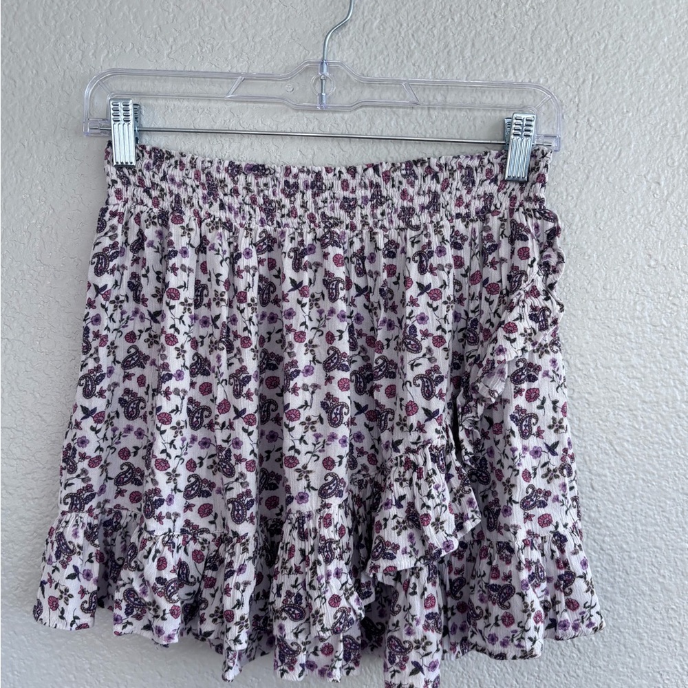 Floral Ruffle Mini Skirt - Picture 2 of 5